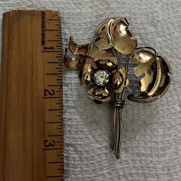 1940s Harry Irskin sterling brooch - Picture 3 of 5